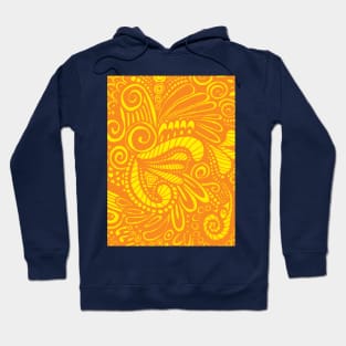 Tangerine Tiki Parrot Hoodie